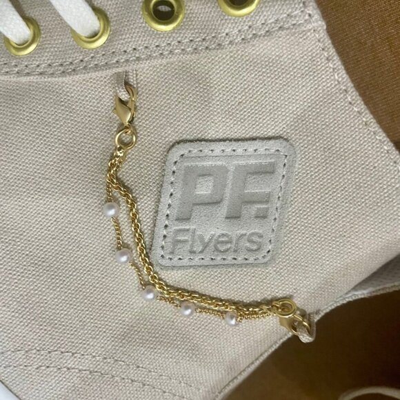 PF FLYERS EMBELLISHED  GOLDEN AGE COLLECTION  HIGH TOP CANVAS Sz woman 8.5 men 7 - Picture 15 of 15